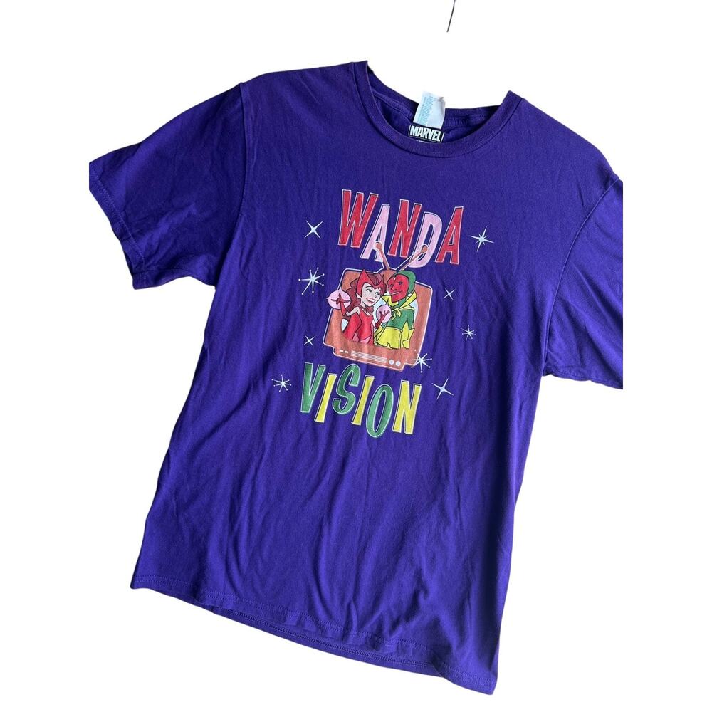 Marvel Wanda Vision Women's T-Shirt Purple Size Small